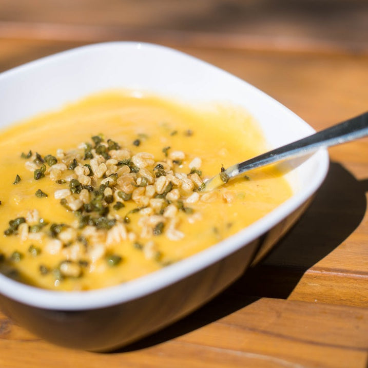 Crunchy Butternut Squash Soup