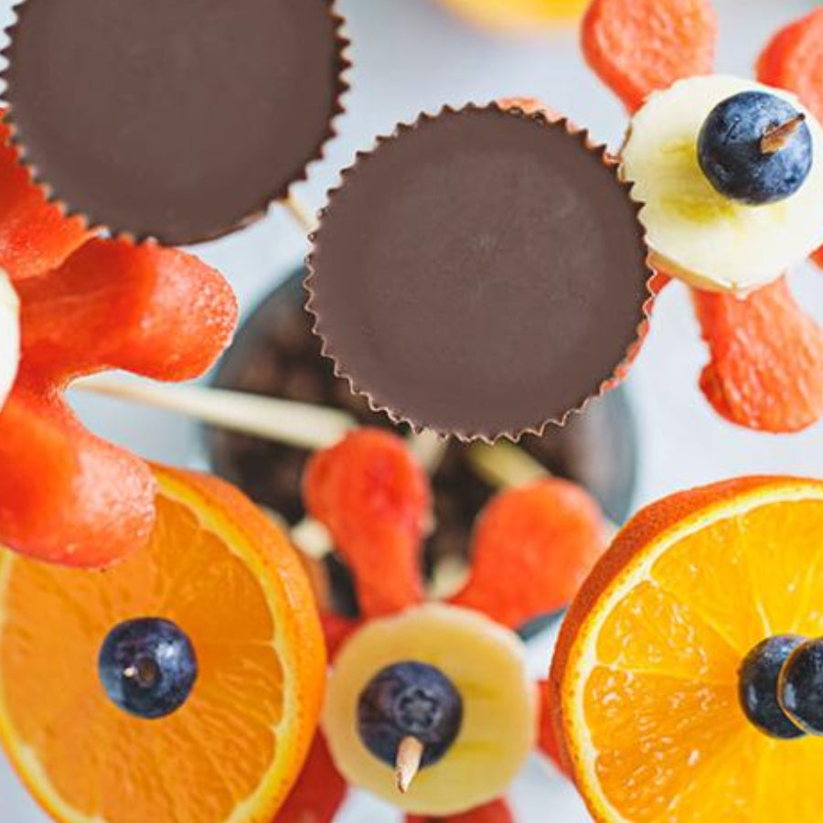 Homemade Fruit and Chocolate Sun Cup "Bouquet"