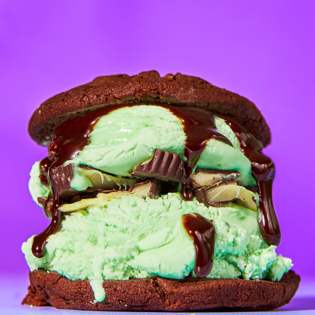 Chocolatey Mint Ice Cream Sandwiches