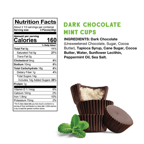 Free2B Mint Dark Chocolate Cups - 40g – Vegan Supply