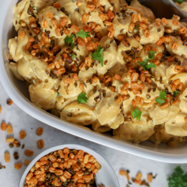 Butternut Squash Bacon Mac & Cheese