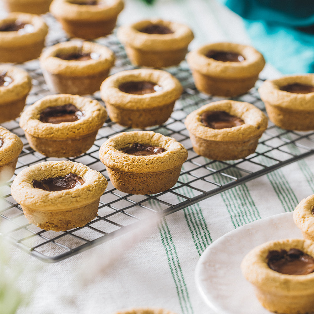 Gluten Free Sunflower Butter Cookies with Sun Cup Centers