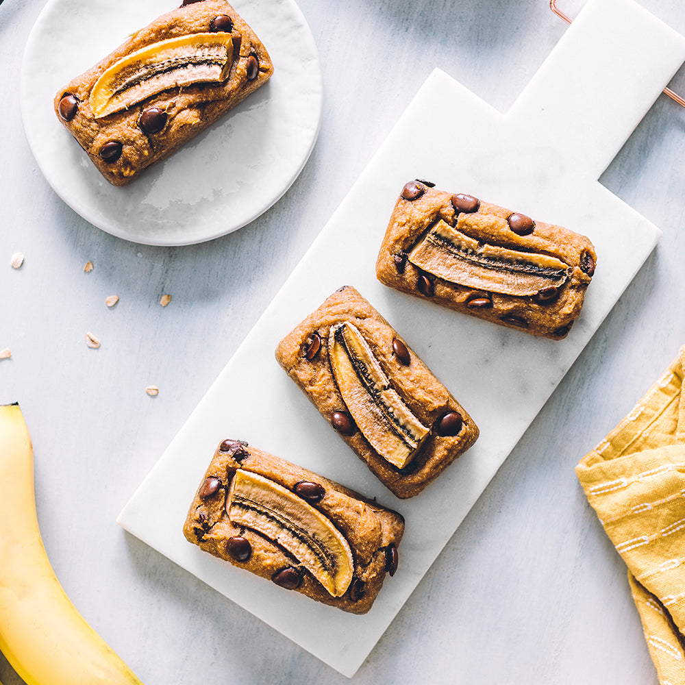 Chocolate Banana Baked Oat Bars