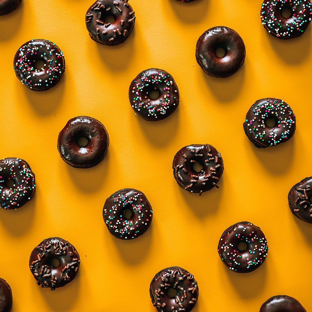 Chocolate Glazed Donuts with Sprinkles