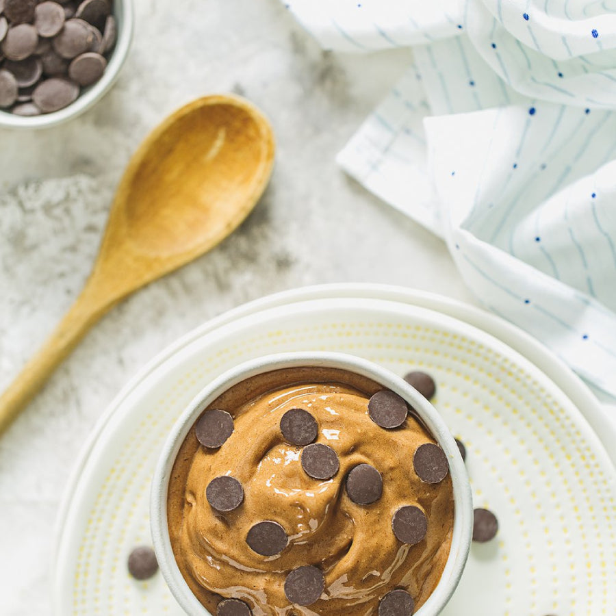 Bowl of Chocolate Banana “Soft Serve”