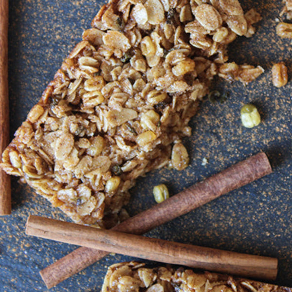 Crispy Cinnamon Sugar Granola Bars