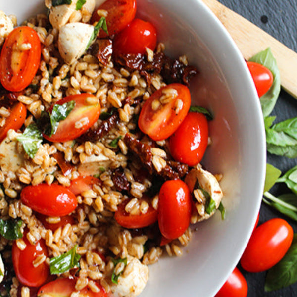 Caprese Balsamic Farro Salad