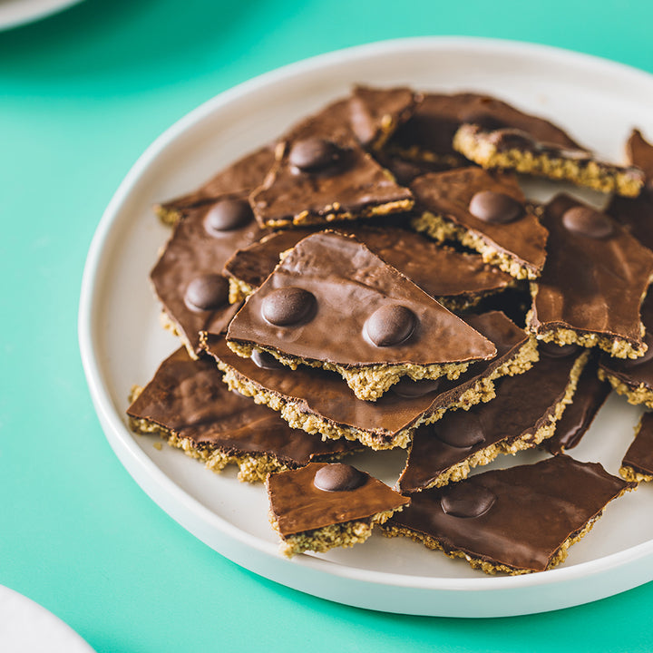 Sunflower Butter Bark with Chocolate Chips
