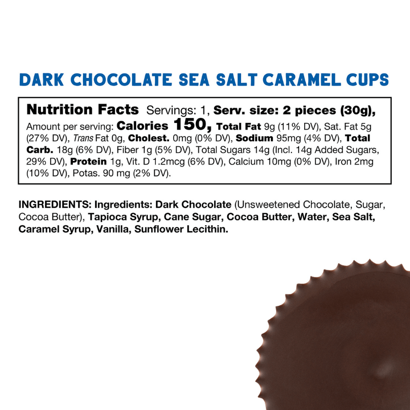 Dark Chocolate Sea Salt Caramel Cups