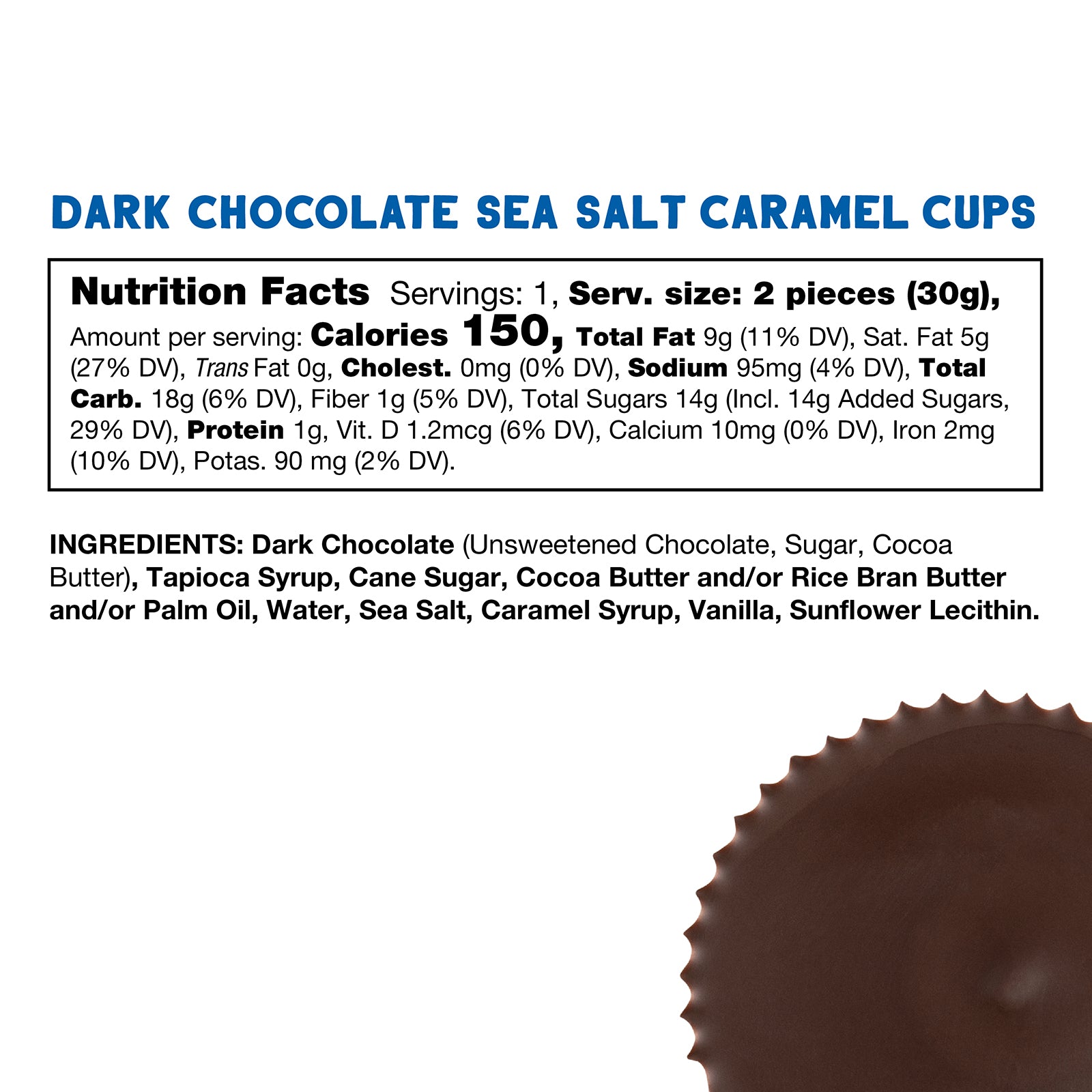 Dark Chocolate Sea Salt Caramel Cups