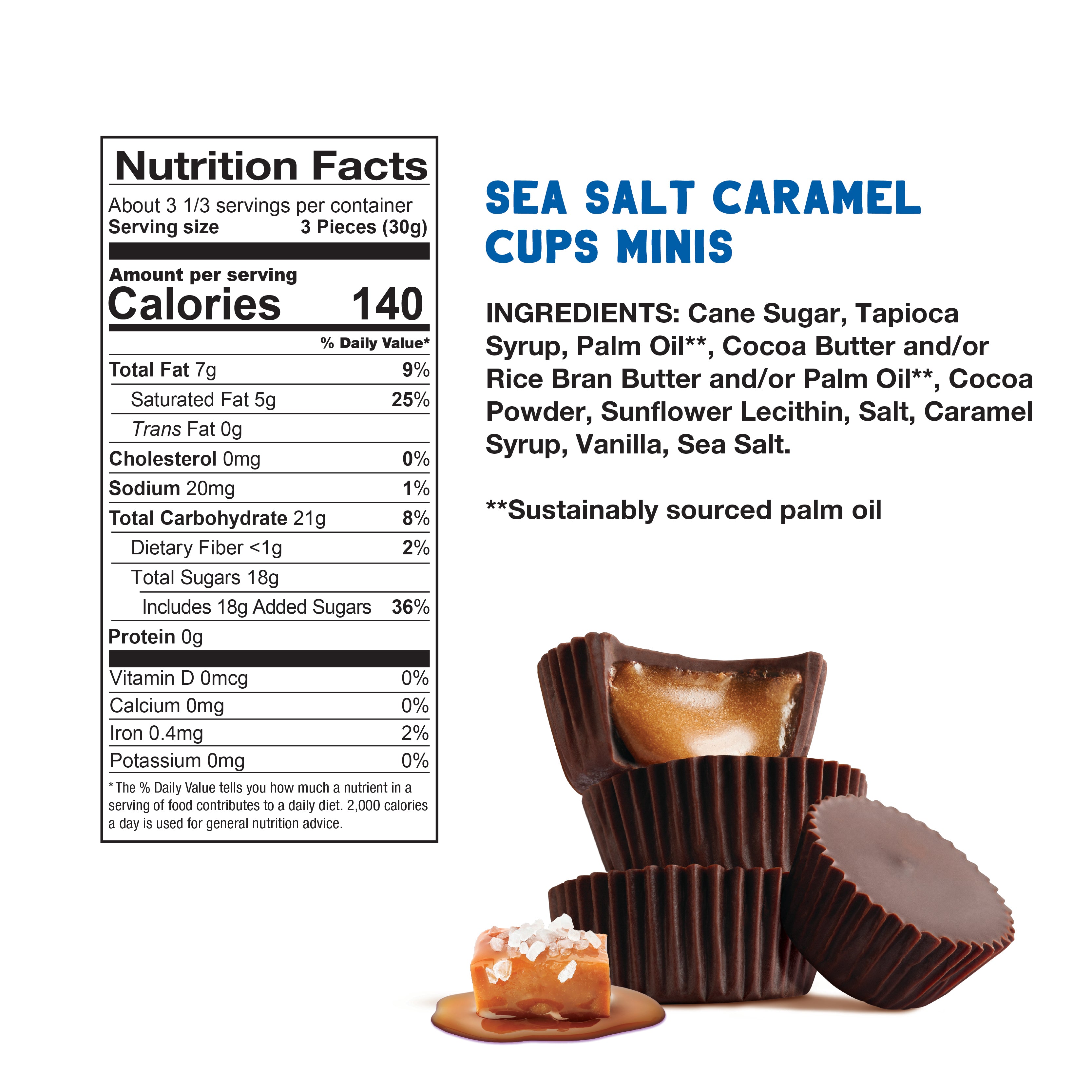 Sea Salt Caramel Cups Minis