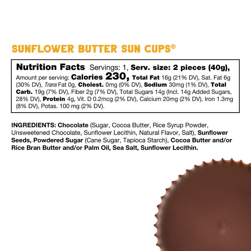 Sunflower Butter Sun Cups