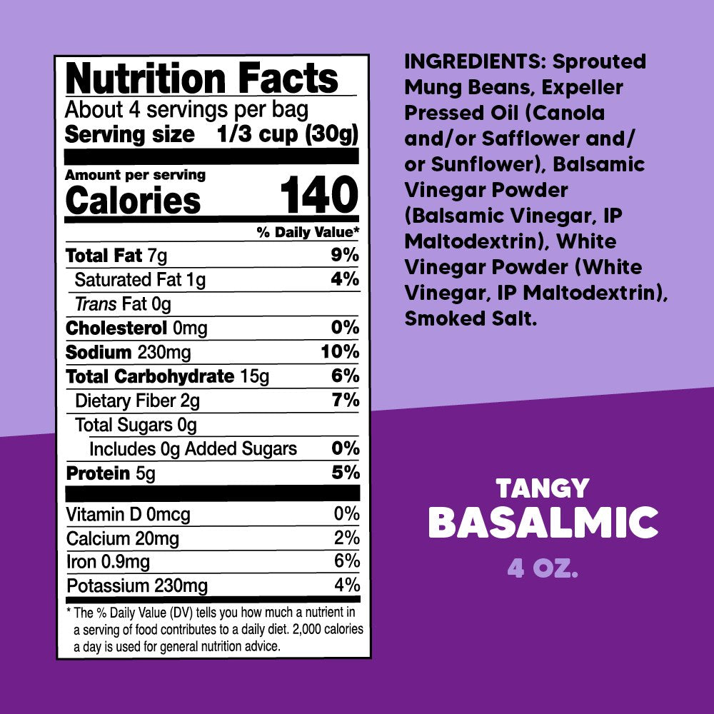 Tangy Balsamic Crunchy Mung Beans - Sharing Size – Free2b Foods