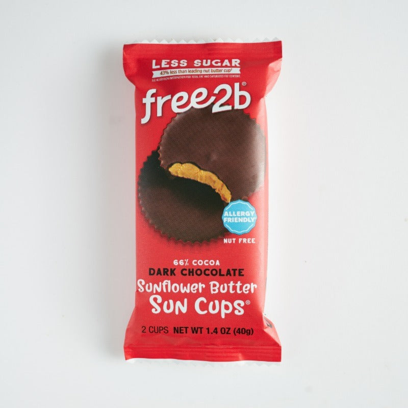 Free2b - Dark Chocolate Sunflower Butter Cups, 40g Luminate Co